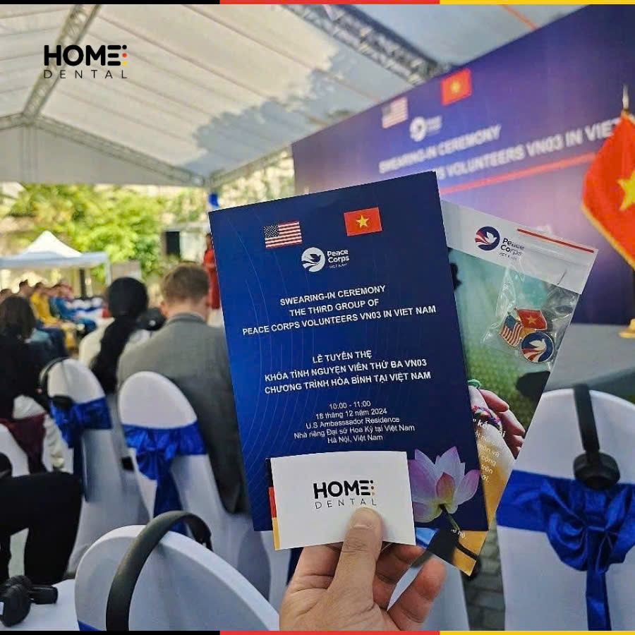 THS. BS NGUYỄN ANH NGỌC THAY MẶT HOME DỰ BUỔI LỄ CỦA ĐẠI SỨ QUÁN MỸ TẠI NHÀ RIÊNG - Nha Khoa Home