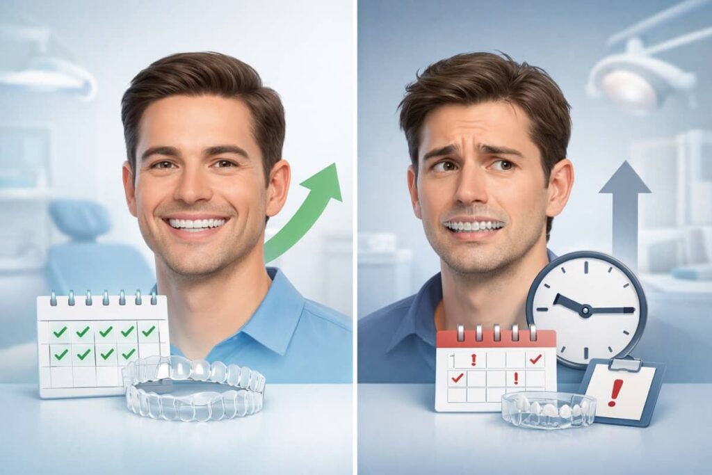 Vì sao niềng khay trong suốt có người rất nhanh, người mãi không chạy răng?